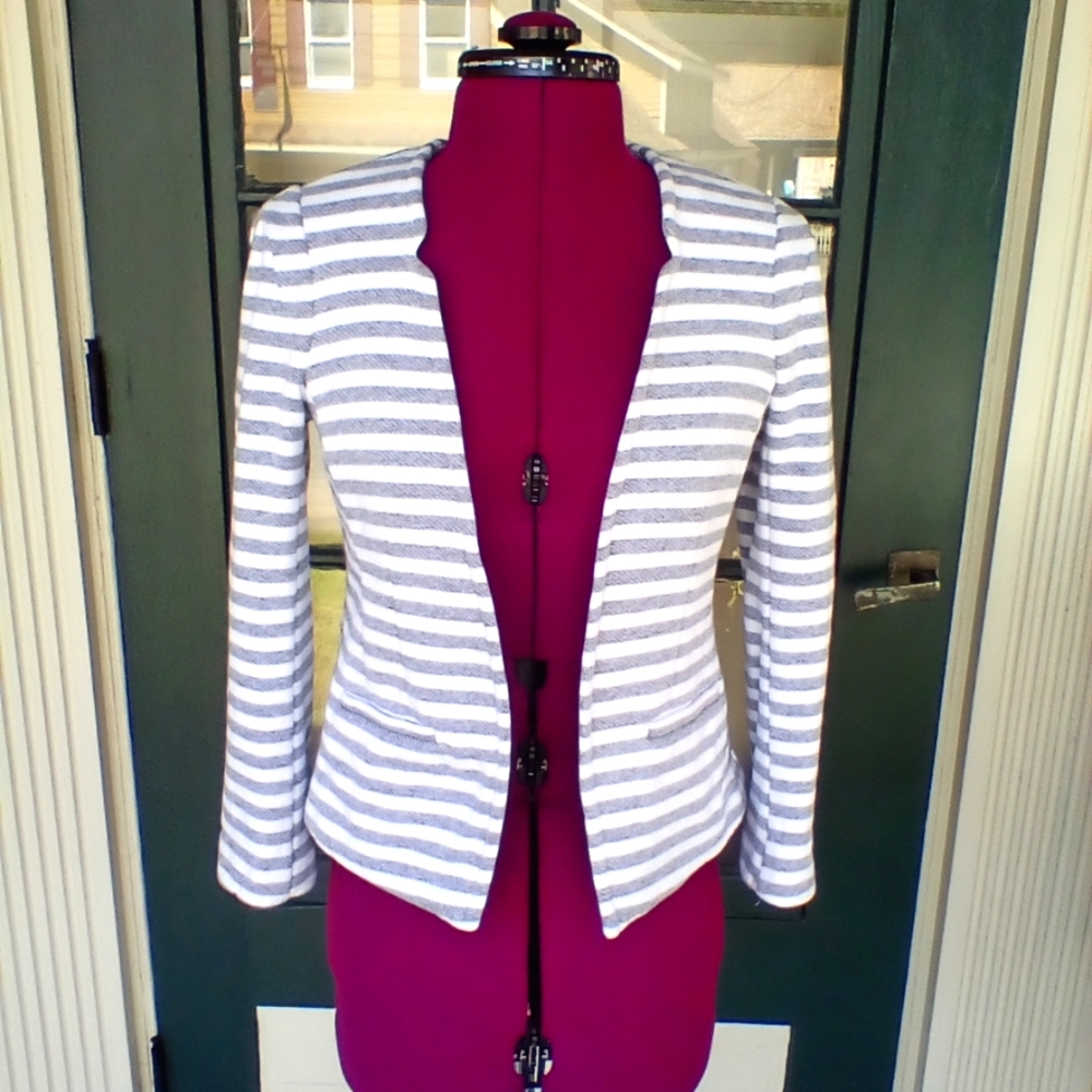 Striped Gray Women's Jacket